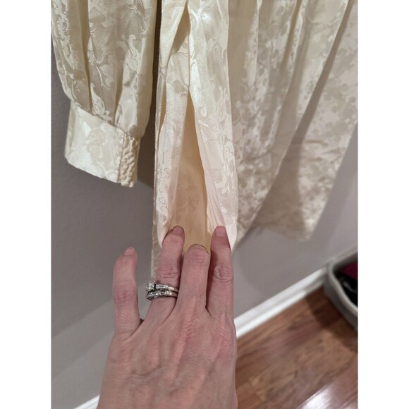 Rachel Zoe Women's Cream Jacquard Mini Dress Size 6 Cocktail Romantic Boho Chic - Picture 10 of 12